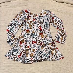 Playful Winter tunic top